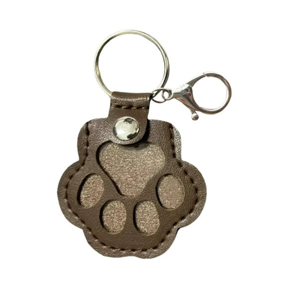 KQJQS Pet Paw Shaped Leather Keychain Memorial Gifts Cat Dog Cute Key Chain for Bag Purse Paw Charm Key Holder