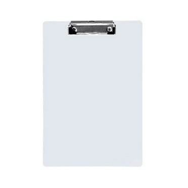 KQJQS Plastic 8.5 x12 Clipboards, Clear A4 Clipboard Letter Size for Nurses, Students, Teacher, Office and School, Clip Board with Pen Holder and Low Profile Clip