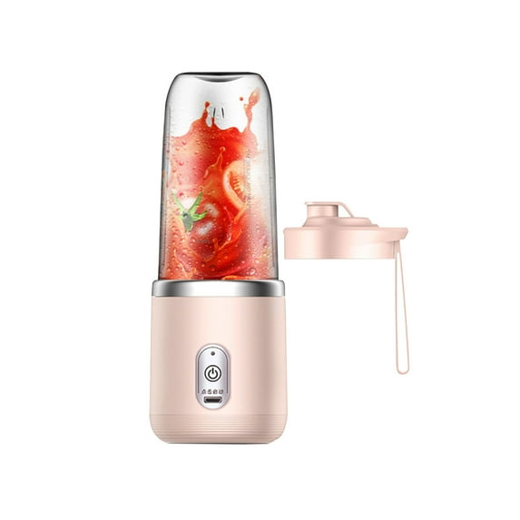 KQJQS Portable Blender for Shakes and Smoothies, Ultra-Sharp Personal Mini Blender with 6 Blades, 400ml 2000mAh Rechargeable Electric Blender Bottles for Home, Traveling, Gym, Office