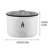 KQJQS Quiet Flame Volcano Humidifier: 500ml Spray Humidifier with 2 Modes - Fire Mist, Waterless Auto Shut Off - Aromatherapy Diffuser with Remote Control