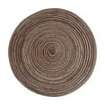 thumbnail image 1 of KQJQS Round Braided Placemats - Washable Cotton-Polyester 15-Inch Round Table Mats for Kitchen and Dining Table - Black, 1 of 5