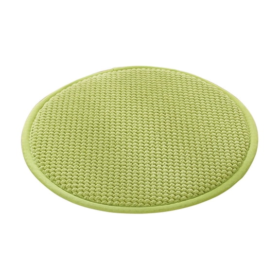 KQJQS Round Stool Cushions for Dining Chairs, 14 Inch Non-Slip Seat Cushion with Elastic Ties, High Density Sponge Chair Pads for Kitchen Living Room Office