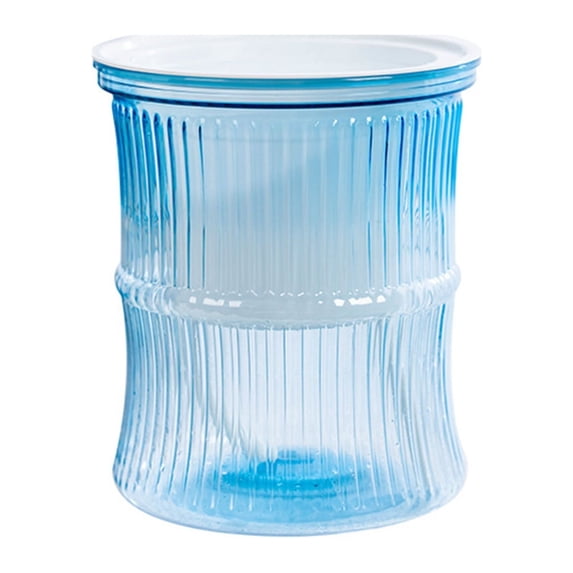 KQJQS Self-absorbing Lazy Transparent Water Storage Mess Cultivation Small Potted Flower Pots, Indoor Living Room Desktop Water Storage Mess Cultivation Plastic Flowe