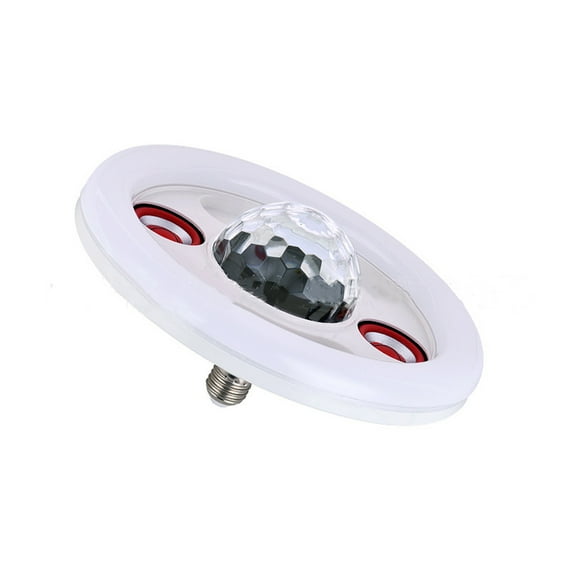 KQJQS Smart LED Bluetooth Bulbs with Double Speakers, RGB Multi-Color Crystal Bulb with Remote Control - Ideal for Birthday Decorations