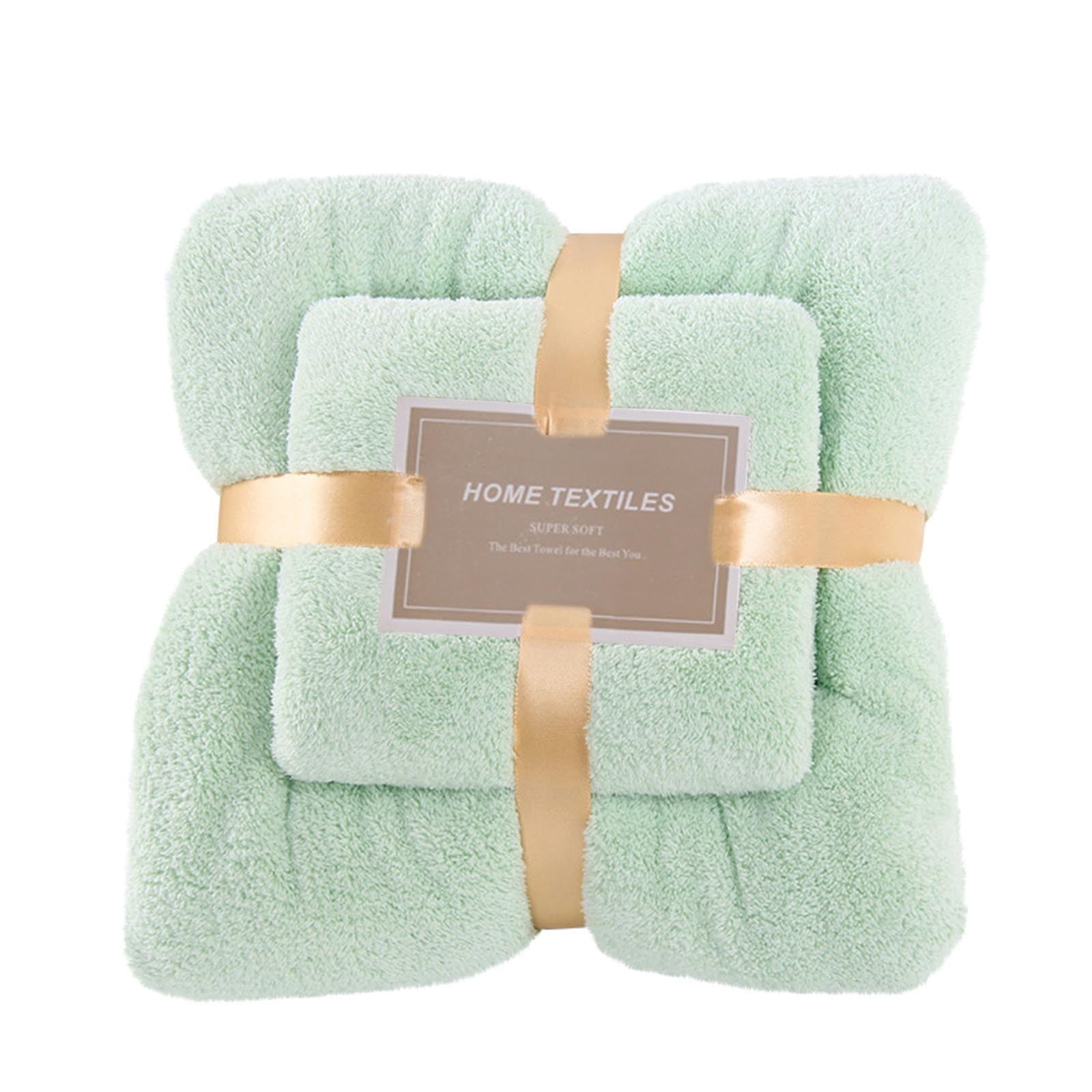 KQJQS Soft Cotton Bath Towels 2in1 Design with Bath and Face Towel