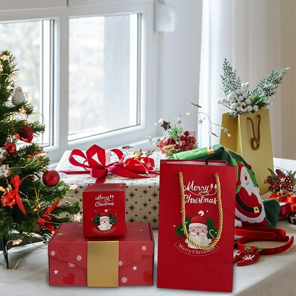 KQJQS Surprise Gift Box Explosion,Exploding Surprise Box Gift Box with Confetti,Folding Bouncing Red Envelope Gift Box(10 Box Set)