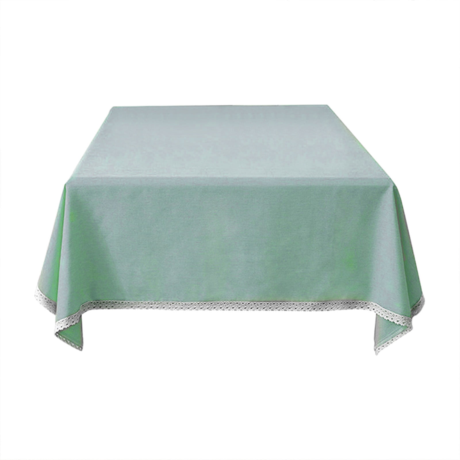KQJQS Tablecloth Cotton Linen Table Cloth Fabric Wrinkle Free Washable