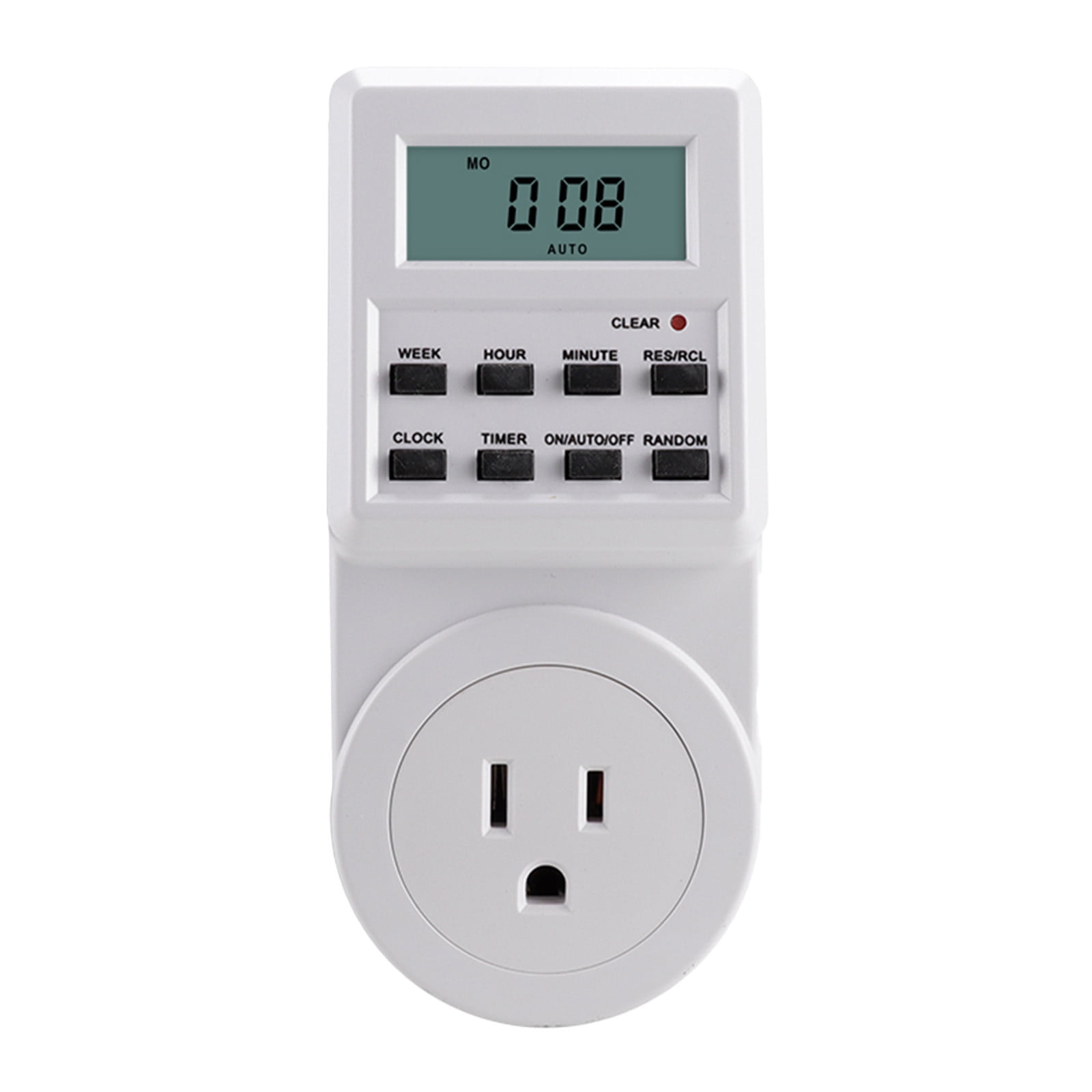 KQJQS Timer Outlet, Multifunctional Infinite Cycle Programmable Plugin Digital Timer Switch