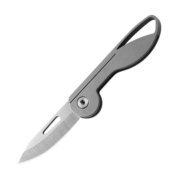 KQJQS Titanium Alloy MINI Folding Knife, Multifunctional Keychain Mini Portable Box Opener