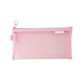 thumbnail image 1 of KQJQS Transparent Mesh Pencil Case with Zipper, Frosted Waterproof Stationery Organizer, Large Capacity Box with Secure Clasp and Rounded Corners for Office or Exam, 1 of 4