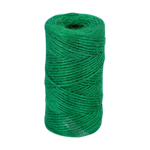 KQJQS Vivifying Garden Twine – 328 Feet x 3mm Green Jute Twine String for Climbing Plants, Tomatoes, Crafts & Decoration
