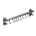 thumbnail image 1 of KQJQS Wall Mounted Kitchen Hook Rack, No-Drill Aluminum Hanging Rod for Utensils, Space-Saving Storage for Pots, Pans, and Spoons, 1 of 7