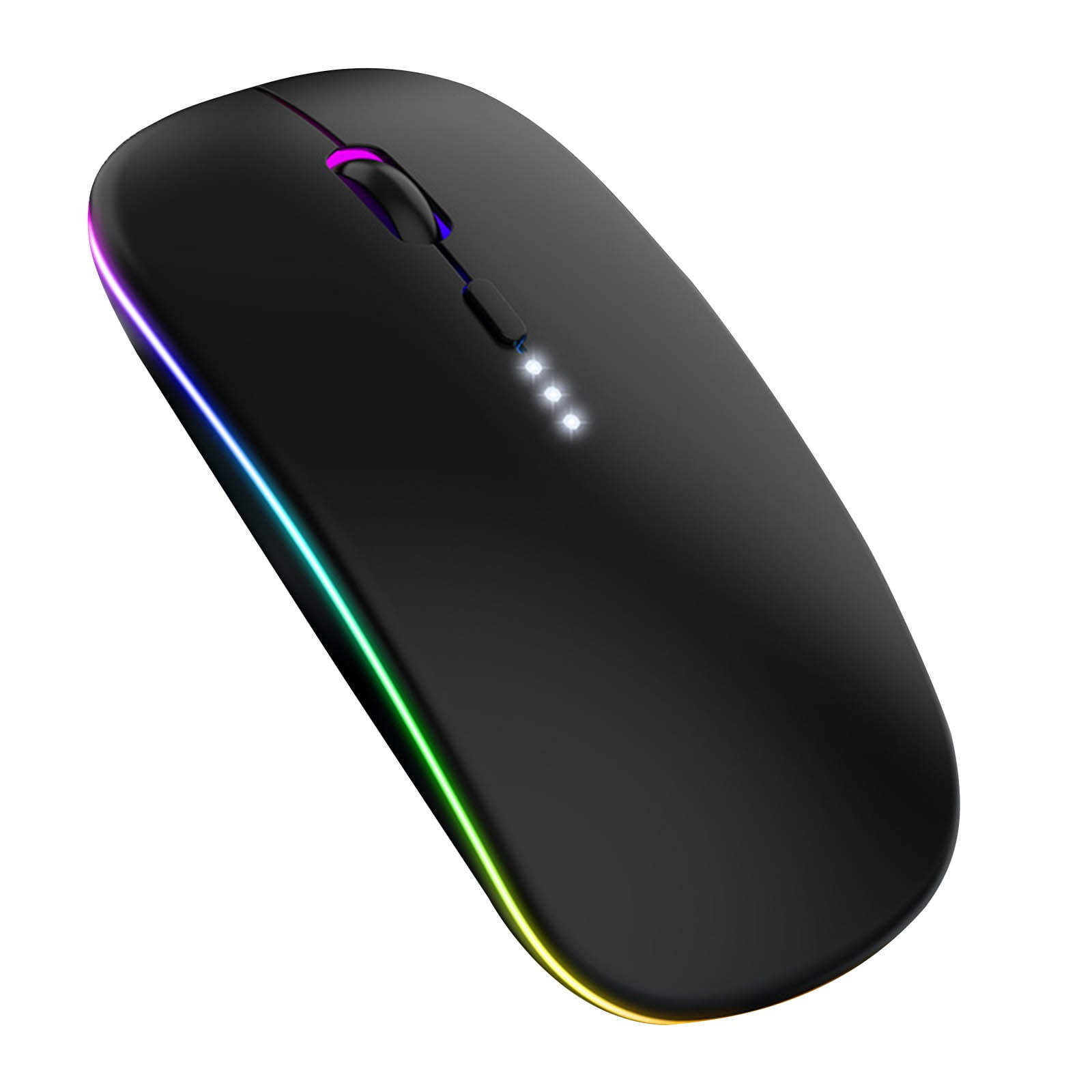 KQJQS Wireless Charging Mute Bluetooth Dual Mode Mouse Laptop 2.4G+BT5
