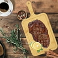 thumbnail image 1 of KQJQS Wooden Bamboo Cutting Board with Handle, Multipurpose Kitchen Chopping & Serving Board, Non-Slip, Easy Clean, 1 of 7