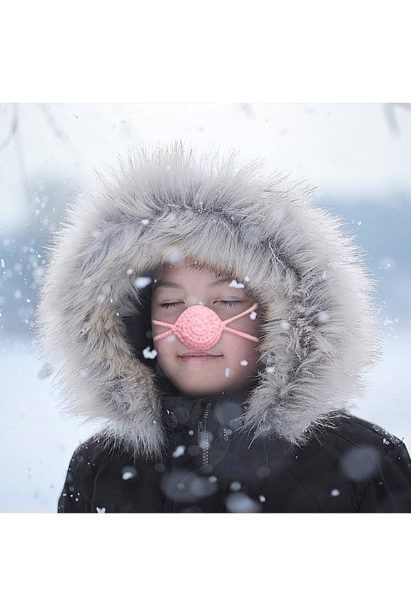Woven Yarn Nose Warmer - Bikini-style Mask for Wind, Cold, and Frost Protection