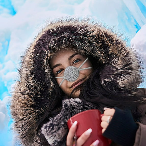 KQJQS Woven Yarn Nose Warmer - Bikini-style Mask for Wind, Cold, and Frost Protection