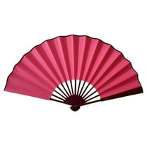 KQJQS2 Folding Hand Classic Style Fan Fabric Bamboo Ribs Hand Held Chinese/Spanish Foldable Fan for Wedding, Party Favor, Performance, Dance, Home Decorations, Festival, Gift