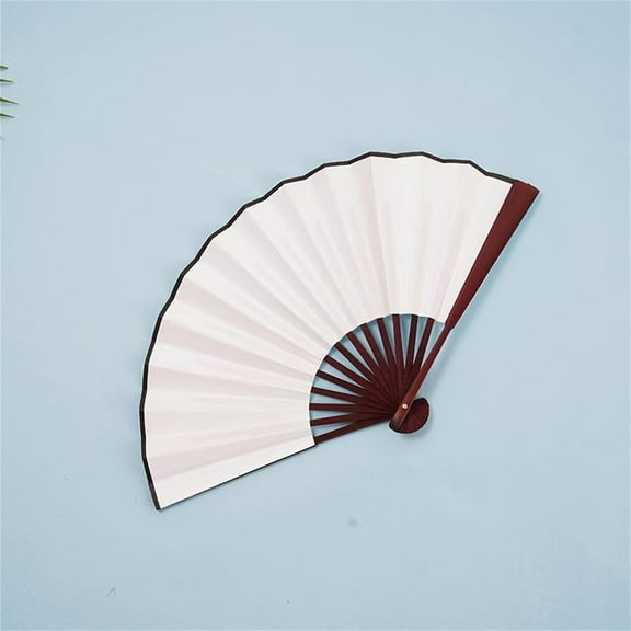 KQJQS2 Folding Hand Fan for Women, Chinese Japanese Vintage Style Bamboo Silk Hand Held Folding Fans for Party Wedding Dancing Decoration Gift Performance