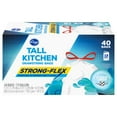 thumbnail image 1 of KR 13 Gallon Strong Flex Tall Drawstring Kitchen Bags Clean Linen Scent 40 ct - Pack of 2, 1 of 1
