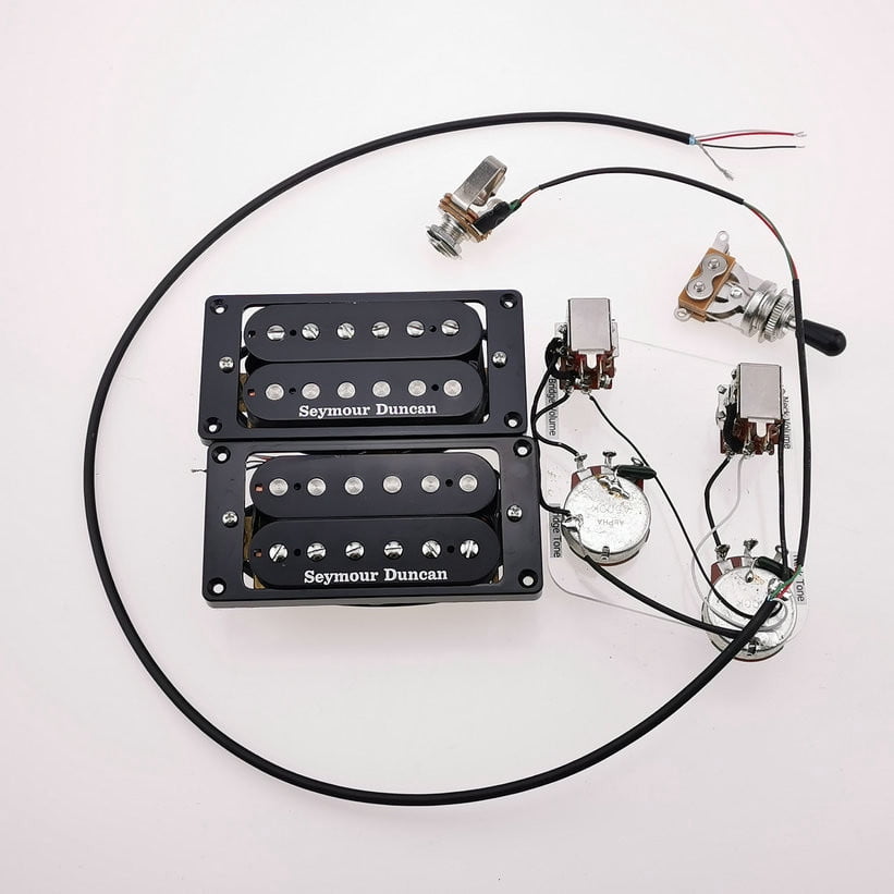 Wire Pickup KR(6-18)-Guitar Humbucker Pickups 4C With Wiring Harness Push and pull ...