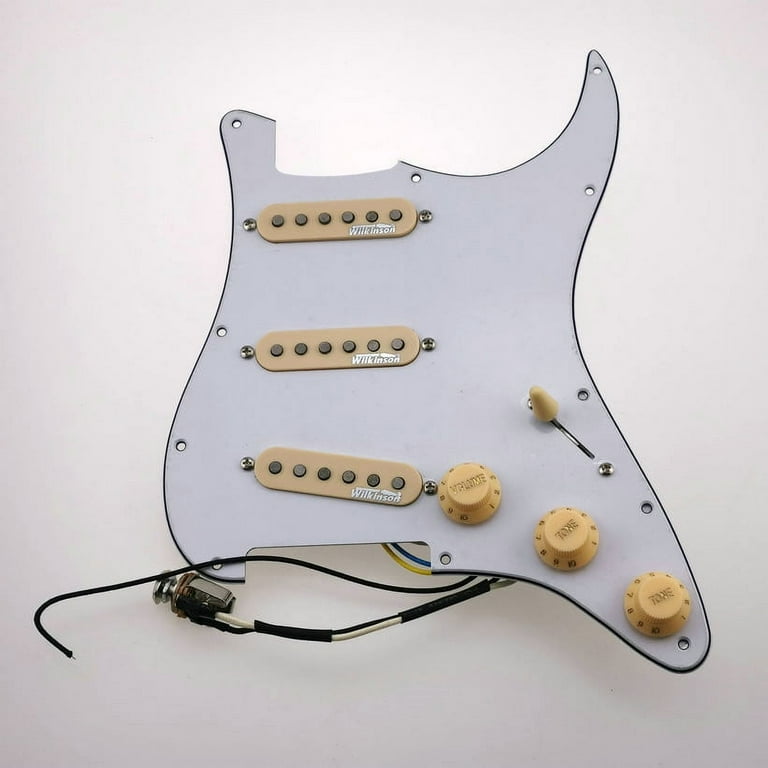 KR 6 18 Wilkinson WVS 60 s Alnico5 SSS Single Coil Guitar Pickups Stra 7 Way type fully loaded pickguard