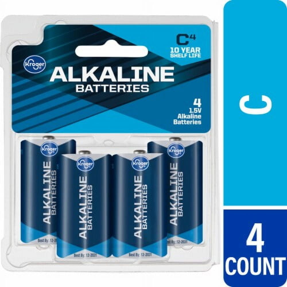 KR Alkaline C Batteries 4 pk