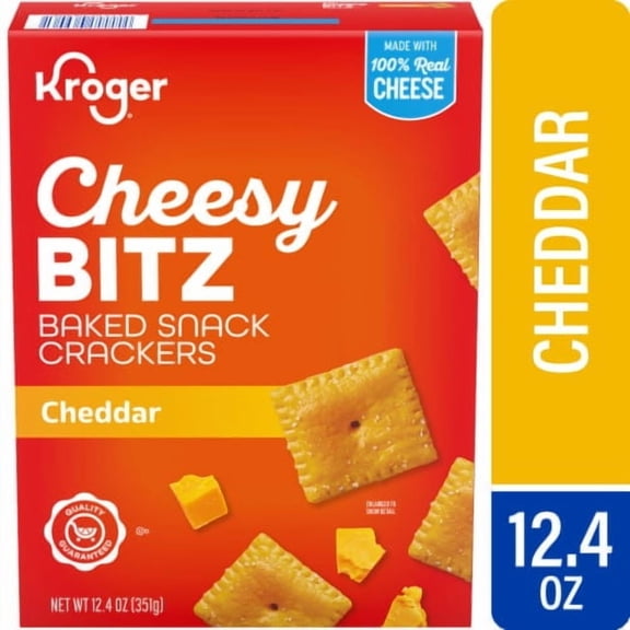 KR Baked Cheesy Bitz Cheddar Cheese Crackers 12.4 oz