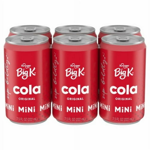 KR Big K Cola Mini Cans 6 pk / 7.5 fl oz