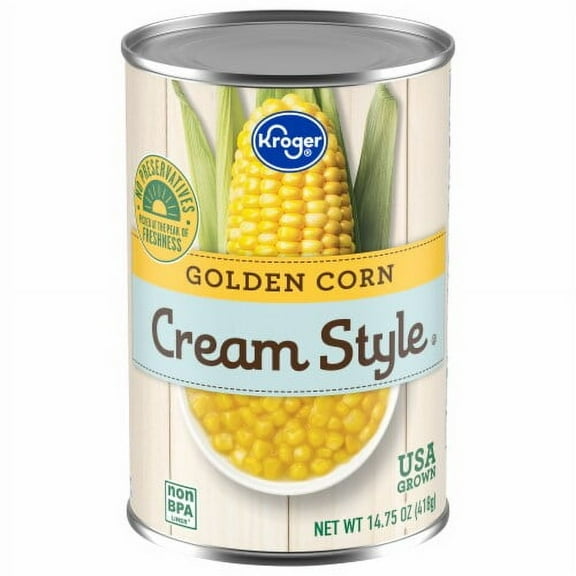 KR Canned Cream Style Golden Corn 14.75 oz - Pack of 2