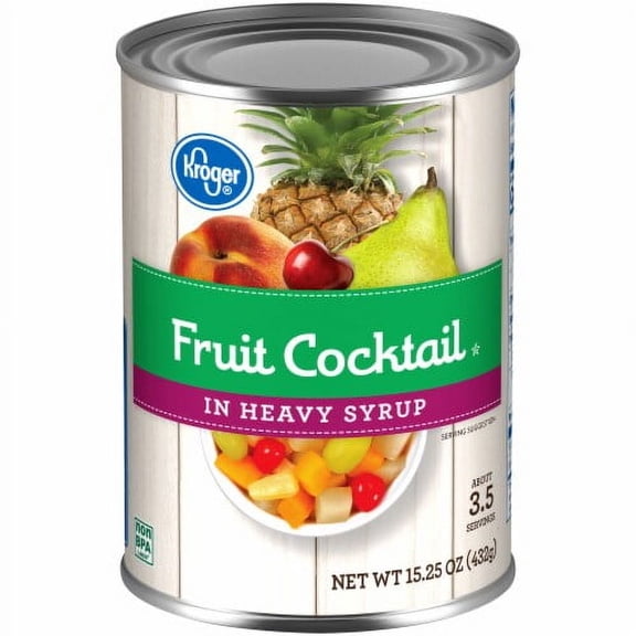 KR Canned Fruit Cocktail in Heavy Syrup 15.25 oz