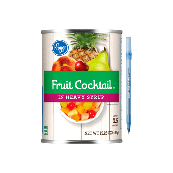KR  Canned Fruit Cocktail in Heavy Syrup 3 Can 45.75 Oz