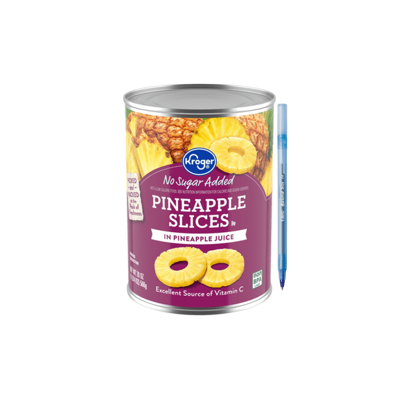 KR Canned Pineapple Slices in Pineapple Juice 60 oz 3-CAN