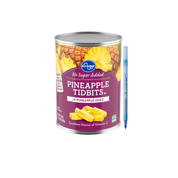 KR Canned Pineapple Tidbits in Pineapple Juice 2-Can 40 oz