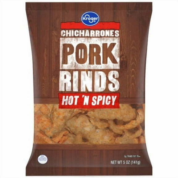 KR Chicharrones Hot & Spicy Pork Rinds 5 oz - Pack of 2