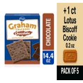 thumbnail image 1 of KR Chocolate Graham Crackers 14.4 oz - Pack of 5 & Lotus Biscoff Cookie - 0.2 Oz - 1 ct, 1 of 4