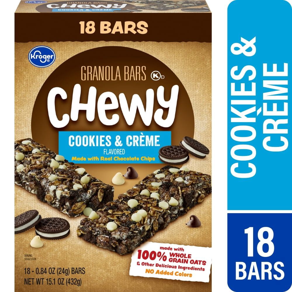 KR Cookies & Créme Chewy Granola Bars 18 ct / 0.84 oz - Pack of 2