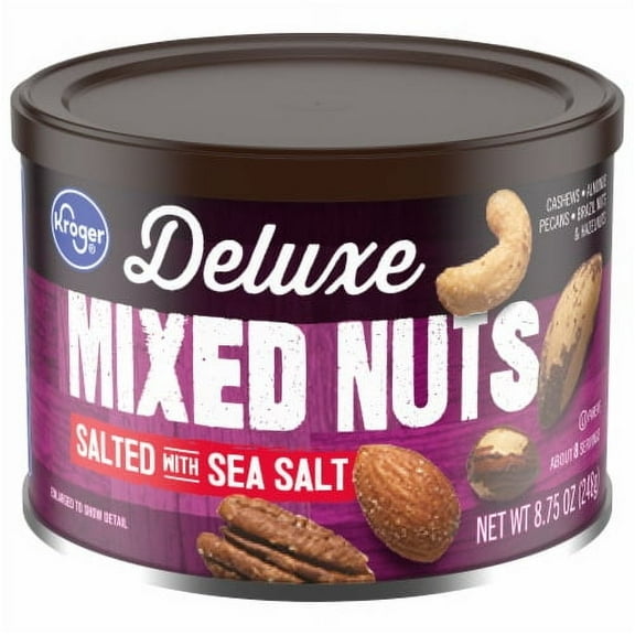 KR Deluxe Salted with Sea Salt Mixed Nuts - 8.75 oz