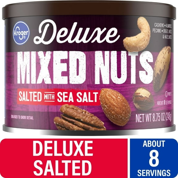 KR Deluxe Sea Salted Mixed Nuts 8.75 oz - Pack of 3