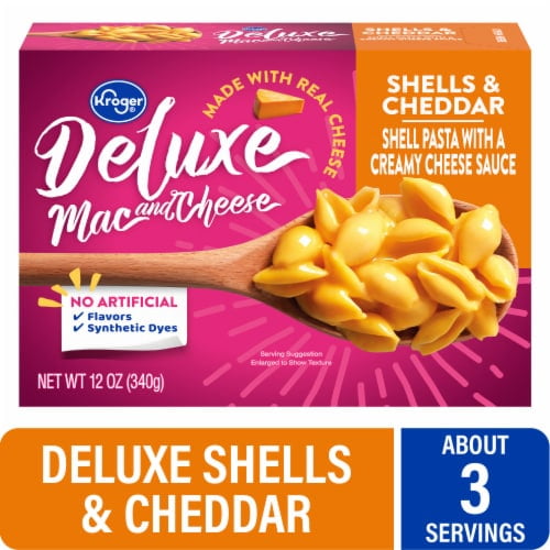 KR Deluxe Shells and Cheddar Macaroni and Cheese 12 oz