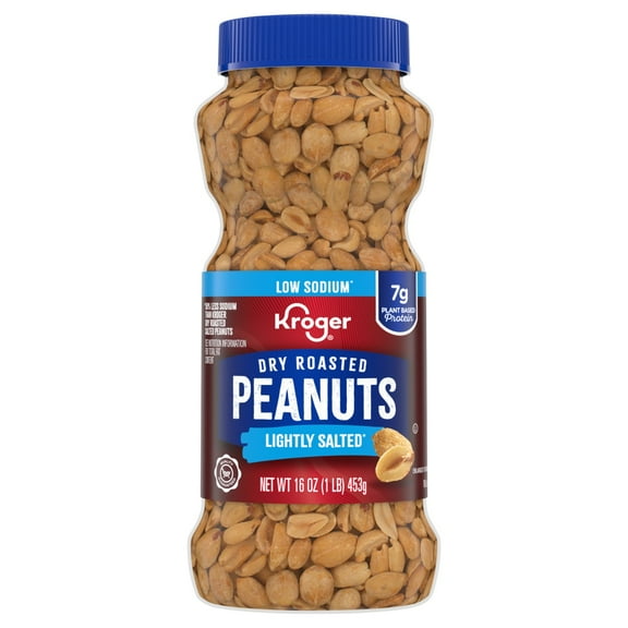 KR Dry Roasted Lightly Salted Peanuts - 16 oz
