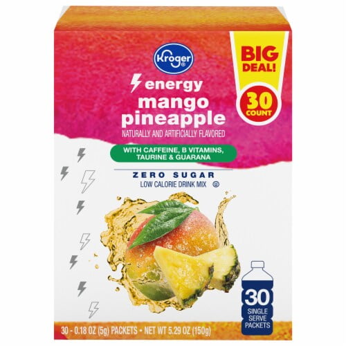 KR Energy Mango Pineapple Drink Mix 30 Packets