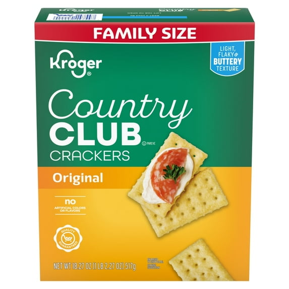 KR Family Size Country Club Crackers - 18.27 oz - Pack of 2