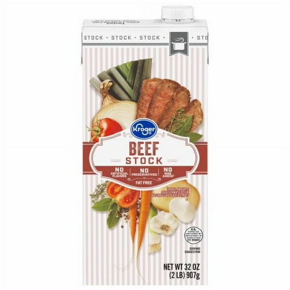 Pack of 2 - KR Fat Free Beef Stock 32 oz
