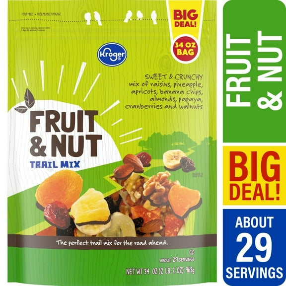 KR Fruit & Nut Trail Mix 34 oz - Pack of 3