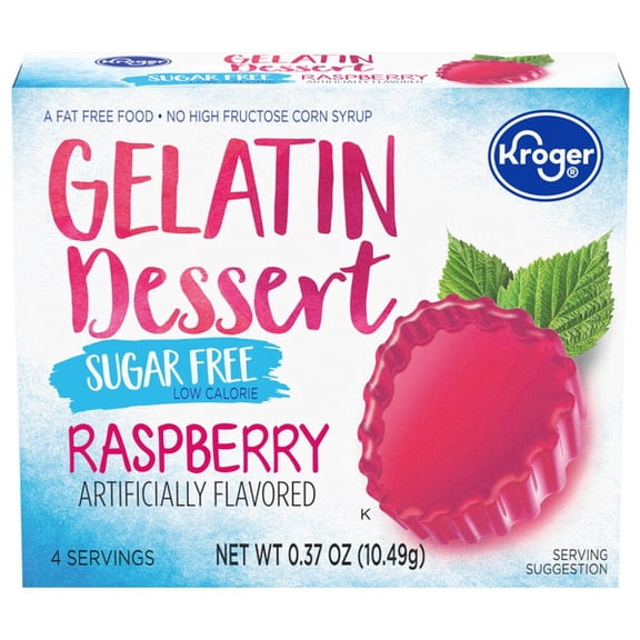 KR Gelatin Dessert Mix Sugar Free Raspberry