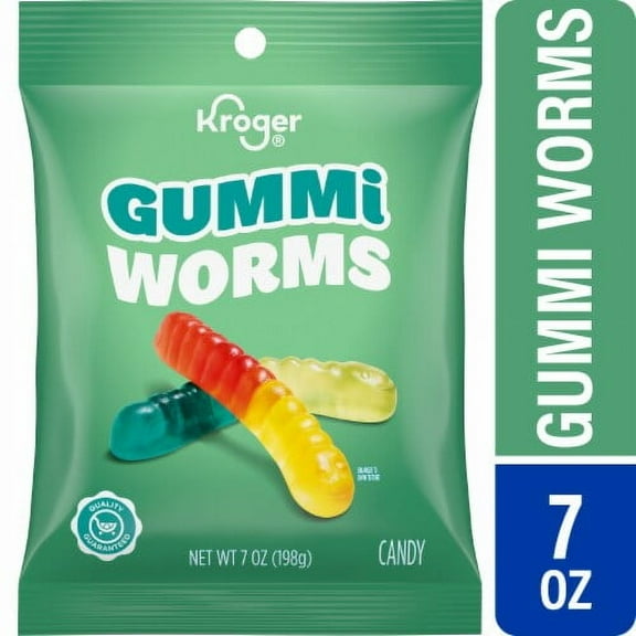KR Gummi Worms Candy Bag 7 oz