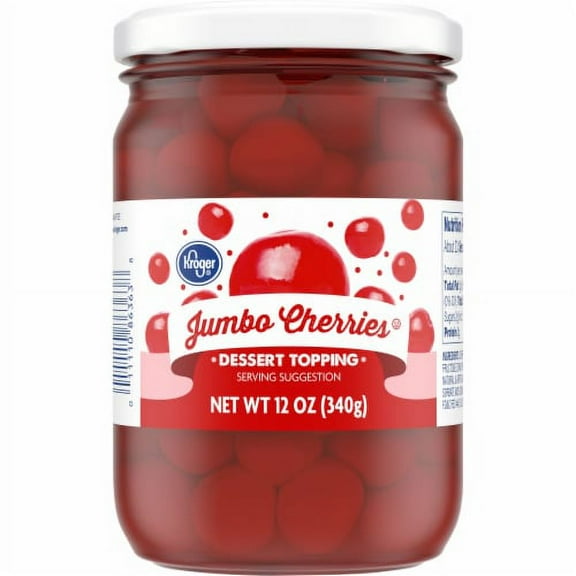 KR Jumbo Maraschino Cherries Dessert Topping