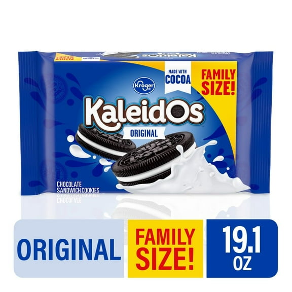 KR Kaleidos Original Chocolate Sandwich Cookies Family Size 19.1 oz - Pack of 1