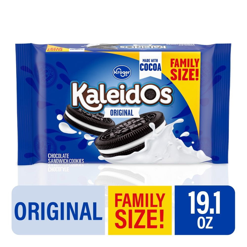 KR Kaleidos Original Chocolate Sandwich Cookies Family Size 19.1 oz - Pack of 3