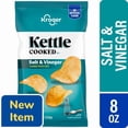 thumbnail image 1 of KR Kettle Cooked Potato Chips, Salt and Vinegar Flavored, Crunchy, 8 oz Bag, 1 of 1